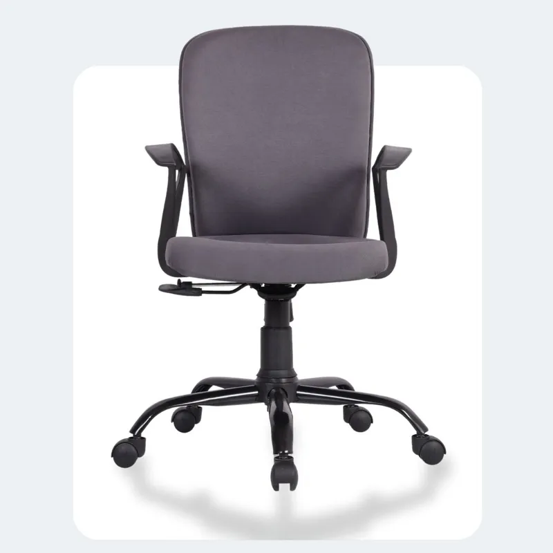 Green Soul Seoul X Office Chair, Mid Back Fabric Ergonomic Home Office Desk Chair with Comfortable & Spacious Seat, Rocking-tilt Mechanism & Heavy Duty Metal Base (Black)