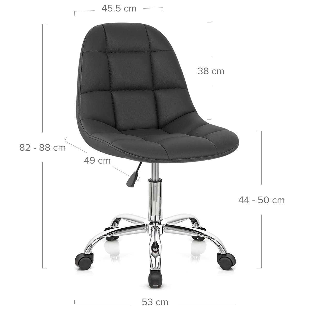 NGFC Leather Office Chair for || Swivel Office Chair || Adjustable Task Chair with Rolling Wheels for Medical/Kitchen/Doctor/Salon/Spa/Cafe/Bar/Stool Chair